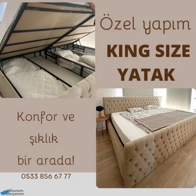 Özel Yapim Büyük Boy Yatak