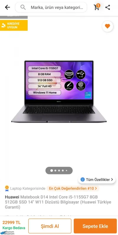Huawei Matebook D14 2021
